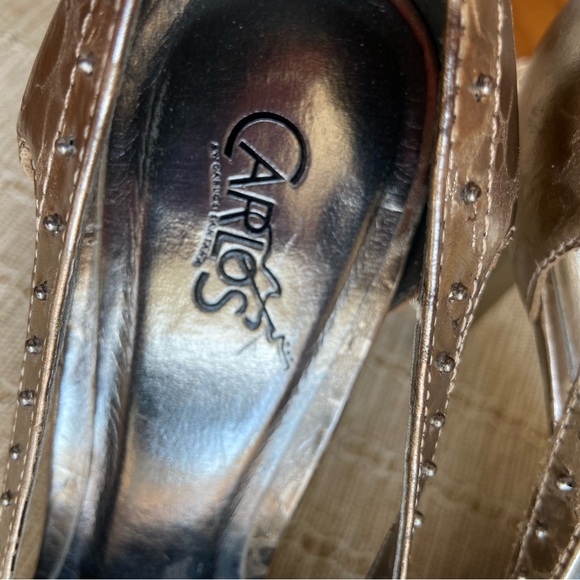 Bronze Studded Women's Heels - Picture 6 of 6